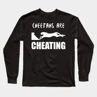 Cheetah Flyball White Long Sleeve T-Shirt